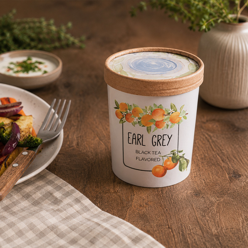 Earl Grey Leo Tea – czarna herbata liściasta w tekturowym kubku